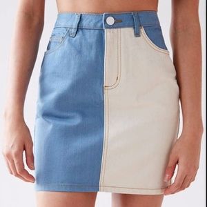 NWOT BDG 2 Tone Denim Skirt from Urban Outfitters